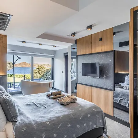 Cimentepe Deluxe 2 - With Jacuzzi In Yalikavak 博德鲁姆